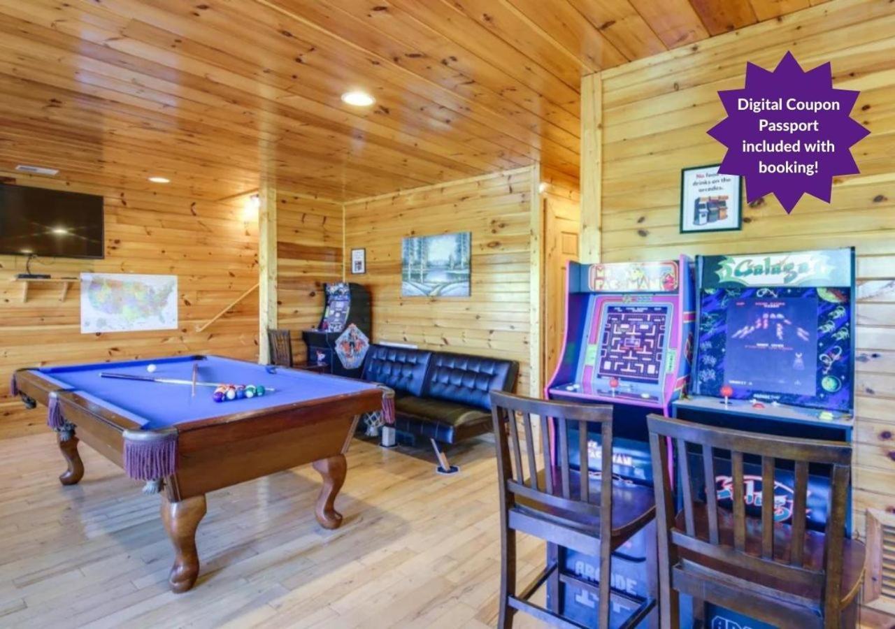 Fabulous Pet-Friendly, Family Cabin With Outdoor Kitchen, Hot Tub, Sauna, Fireplace, Theater Room, Arcade, Pool Table, And Fire Pit Within Minuties Of Dollywood Sevierville Buitenkant foto