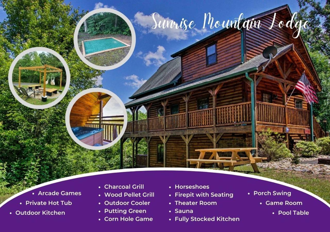 Fabulous Pet-Friendly, Family Cabin With Outdoor Kitchen, Hot Tub, Sauna, Fireplace, Theater Room, Arcade, Pool Table, And Fire Pit Within Minuties Of Dollywood Sevierville Buitenkant foto